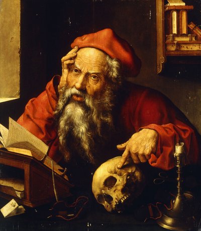 Saint Jerome, av Joos van Cleve