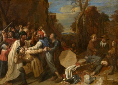 Døden er voldsom og rask (olje på lerret) av Joos van Craesbeeck