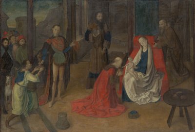 Tilbedelsen av magiene, ca. 1465. av Joos van Wassenhove