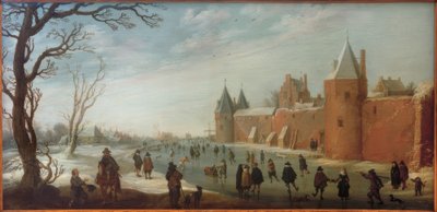 Skatere i vollgraven av Joost Cornelisz. Droochsloot