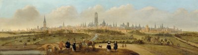 Utsikt over byen Utrecht av Joost Cornelisz Droochsloot