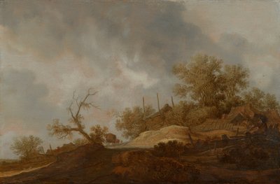Landskap på kanten av en landsby av Joost de Volder