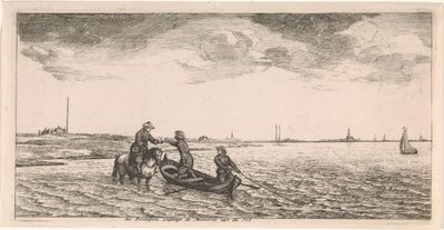 Mottak av post av postbud til hest Postkort (serietittel) av Joost van Geel