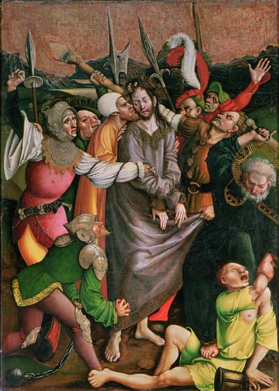Kristus arrestert i Getsemane hage (panel) av Jorg I Breu
