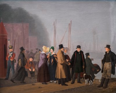 Avskjedsscene på Toldboden av Jorgen Roed