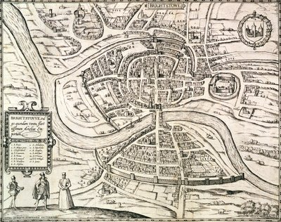 Kart over Bristol, fra 