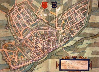 Kart over Wesel, fra 