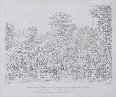 Fete på Horseydown i ca. 1590 av Joris Hoefnagel