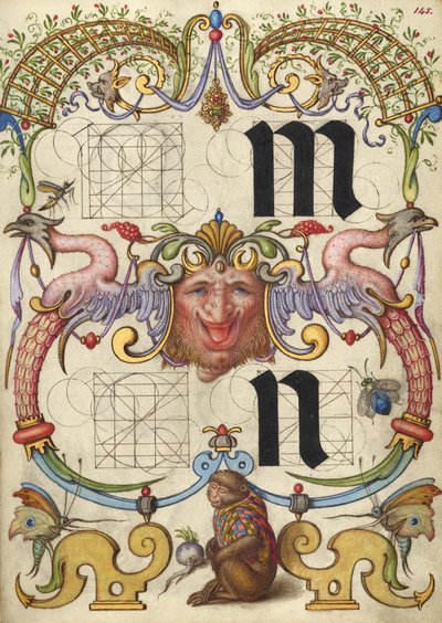 Anleitung zum Konstruieren der Buchstaben m und n av Joris Hoefnagel
