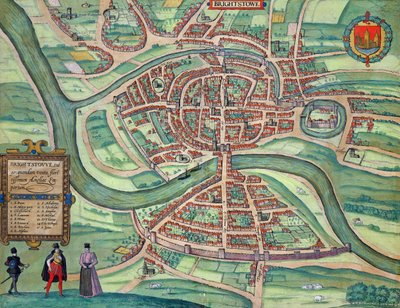 Kart over Bristol, fra 