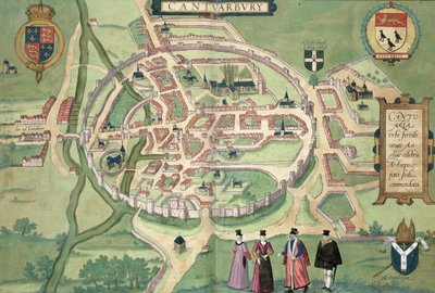Kart over Canterbury, fra 