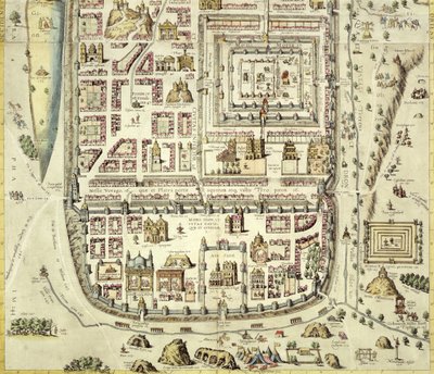 Kart over Jerusalem og området rundt, fra 