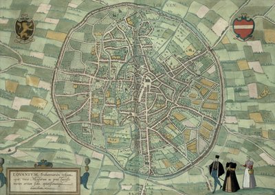 Kart over Louvain, fra 