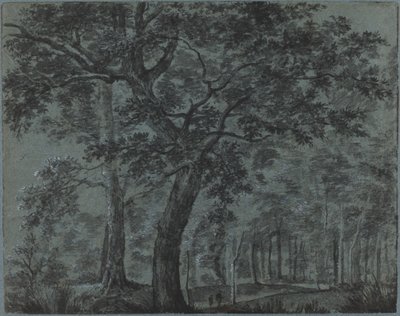 Woods at Night med reisende av Joris van der Haagen