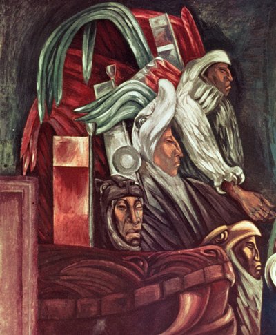 Aztec Warriors, fra The Epic of American Civilization av José Clemente Orozco