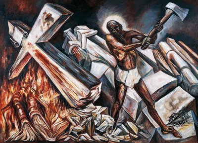 Kristus ødelegger sitt kors av José Clemente Orozco