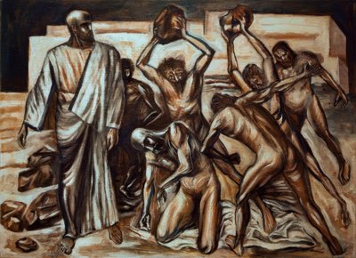 Sankt Stefans martyrium av José Clemente Orozco