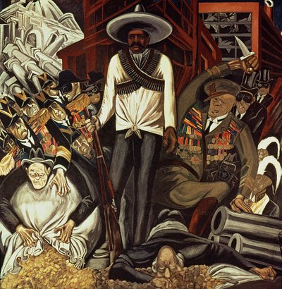 Hispanic-America, fra The Epic of American Civilization av José Clemente Orozco