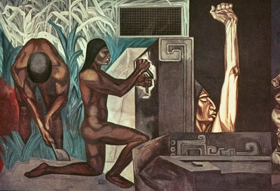 Pre-Columbian Golden Age, fra The Epic of American Civilization av José Clemente Orozco