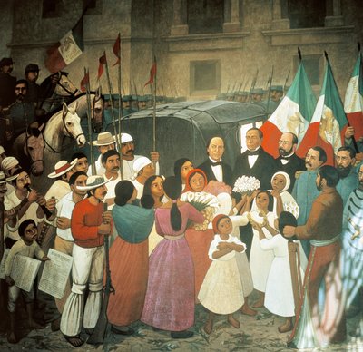 Ankomsten til Benito Juarez, 25. juli av José Clemente Orozco