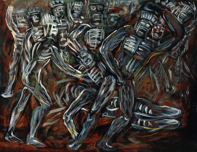 De hvite gudene; Los Teules av José Clemente Orozco