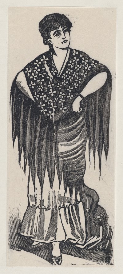 En sigøyner, ca. 1880-1910., ca. 1880-1910. av José Guadalupe Posada