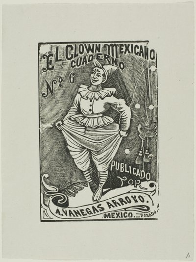 Meksikansk klovn, nr 6 av José Guadalupe Posada