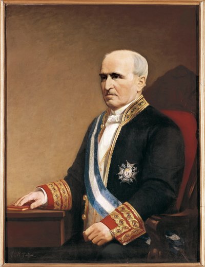 Portrett av politikeren Francisco Santa Cruz av José María Galván y Candela