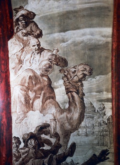 Utsmykning i ballsalen på Hotel Wandel i Paris, 1900-tallet (fresco) av José María Sert