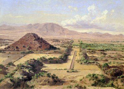 Solpyramiden i Teotihuacan, Mexico av José María Velasco
