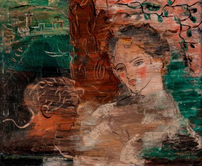 Zwei Figuren. Mutter und Kind von José Moreno Villa