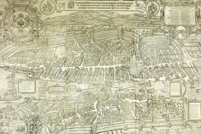 En utsiktsplan for Zürich, 1576 av Jos Murer