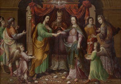 Jomfruens ekteskap, ca. 1690. av José Sánchez