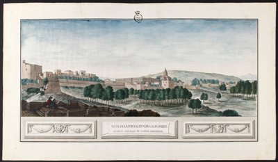 Utsikt over Alhambra i Granada av José de Hermosilla