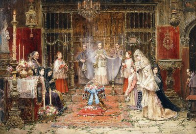 Vi feirer Santa Maria della Rosa av Jose Benlliure y Gil