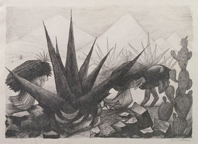 indianere og magneyplanter av José Clemente Orozco