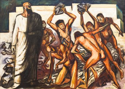 St. Stefans martyrium av José Clemente Orozco