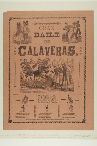 Großer Ball der Calaveras av José Guadalupe Posada