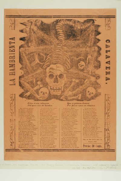 Die verhungernde Calavera av José Guadalupe Posada