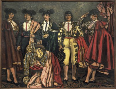 De unge tyrefekterne (kvinnelige tyrefektere). 1931 (olje på lerret) av Jose Gutierrez Solana