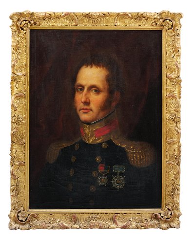 Portrett av kaptein Samuel Edward Cook, R.N., ca. 1830 (olje på lerret) av José Gutiérrez de la Vega