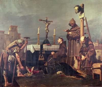 Halshugging av Don Alvaro de Luna (olje på lerret) av Jose Maria Rodriguez de Losada