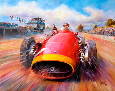 The Great Step to Glory (akryl på lerret) av Jose Maria Villafuerte