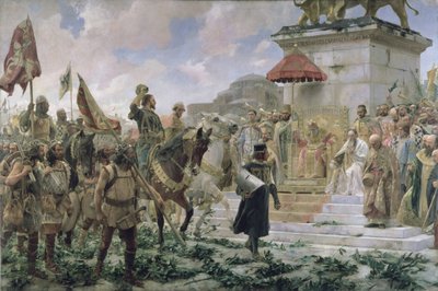 Ankomsten til Roger de Flor (1280-1307) i Konstantinopel i 1303 med 8000 