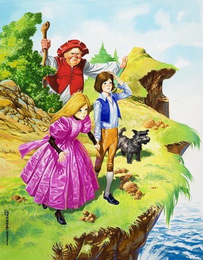 Fjellmannen (gouache på papir) av Jose Ortiz