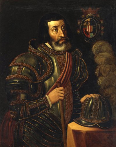 Portrett av Fernand Cortes (Hernan Cortez av José Salomé Pina