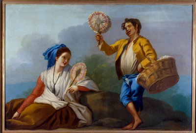The Merchant of Eventtails-maleri av Jose del Castillo (1737-1793) Madrid-museet i Prado fra 1700-tallet av José del Castillo