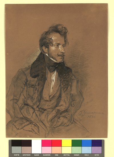 Friedrich Gauermann (1807-1862), maler, grafiker av Josef Danhauser
