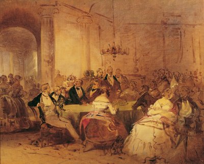 Samfunnsscene av Josef Danhauser