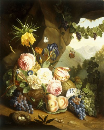 Stilleben med diverse blomster av Josef Holstayn